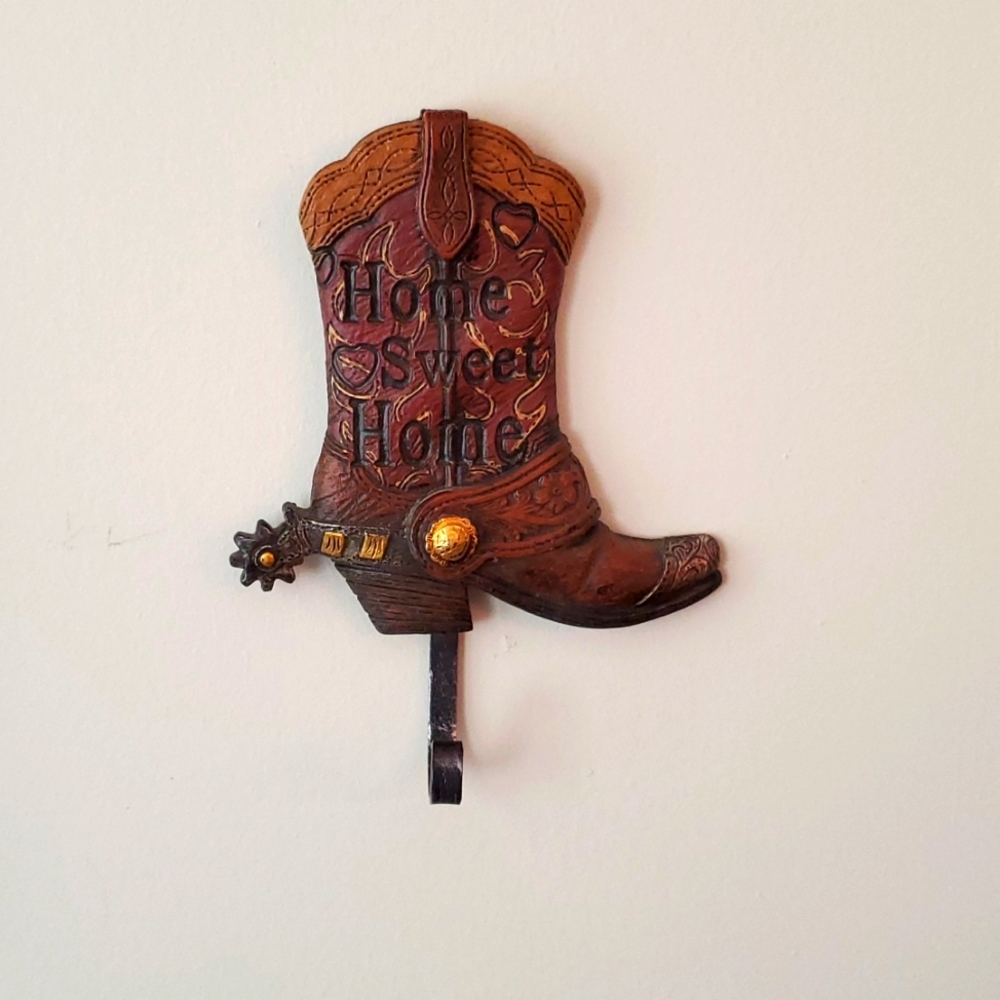 💖Home Sweet Home Cowboy Boot Hook💖
